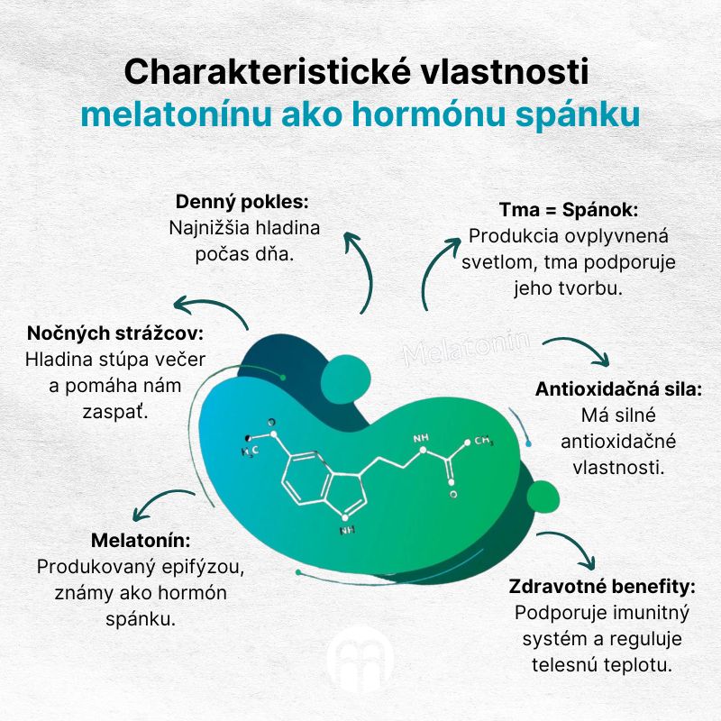 (Slovenčina) Charakteristické vlastnosti  melatoninu jako hormonu spánku